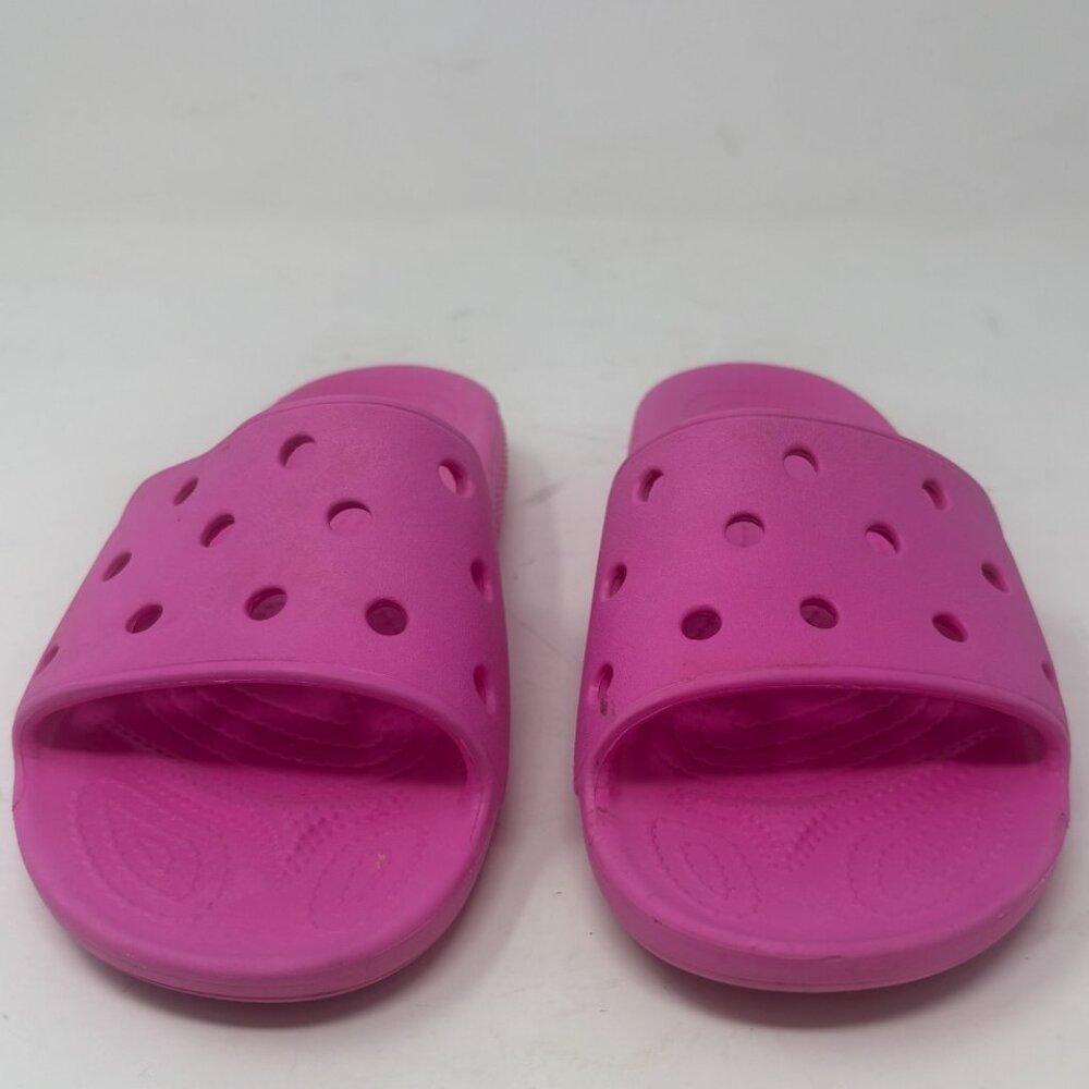 Crocs Slides Pink Men 4 Women 6 Iconic Classic Sandals Water Beach Shower Shoes